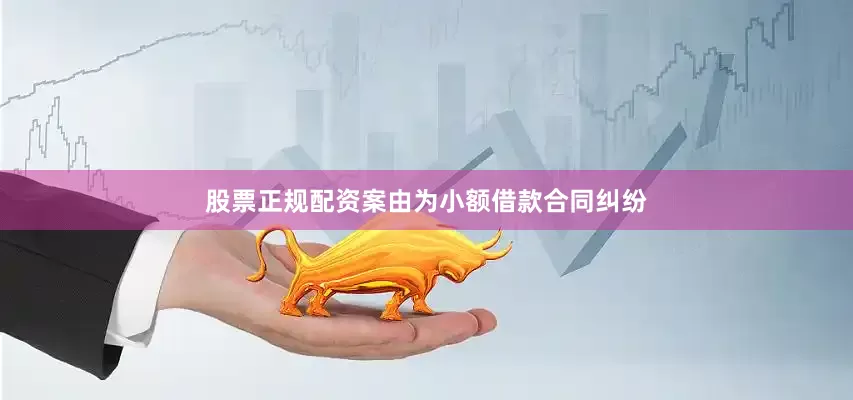 股票正规配资案由为小额借款合同纠纷
